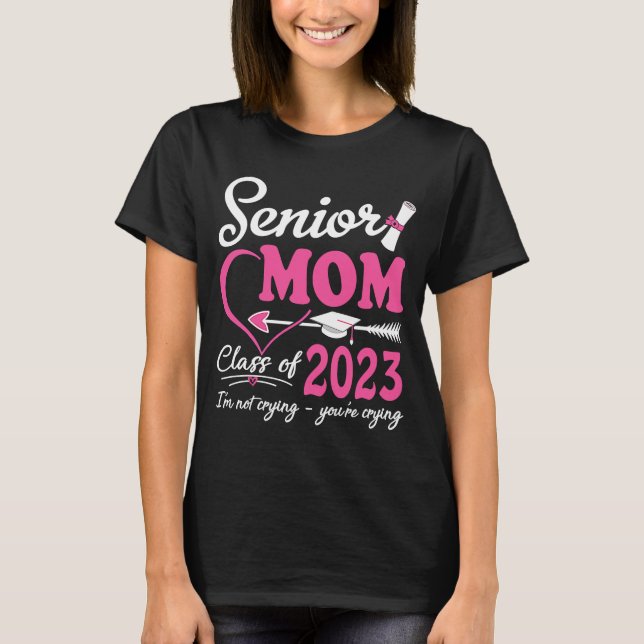 Camiseta Mulheres Mais velho Mãe Classe De Graduação 2023 O (Frente)