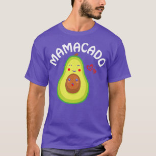 Camiseta Mulheres Mama Avocado Mãe Engraçada Avocado Mamaca
