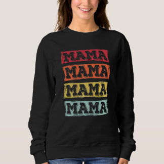 Camiseta Mulheres Mama Retro Dia de as mães Vintage Mãe