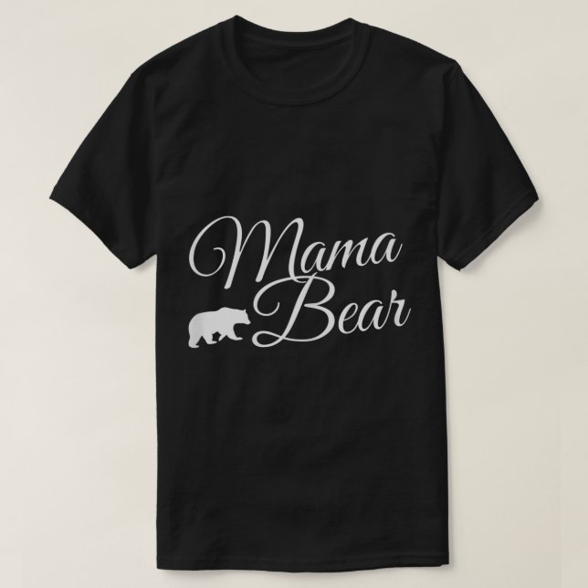Camiseta Mulheres Mama Ursa Mamã Urso (Frente do Design)