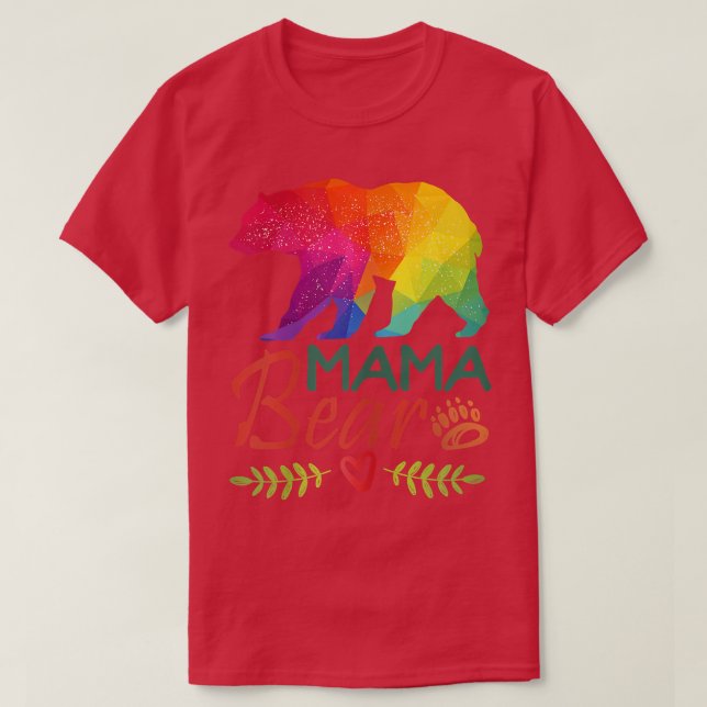 Camiseta Mulheres Mama Urso Perfeito Design para todos os e (Frente do Design)