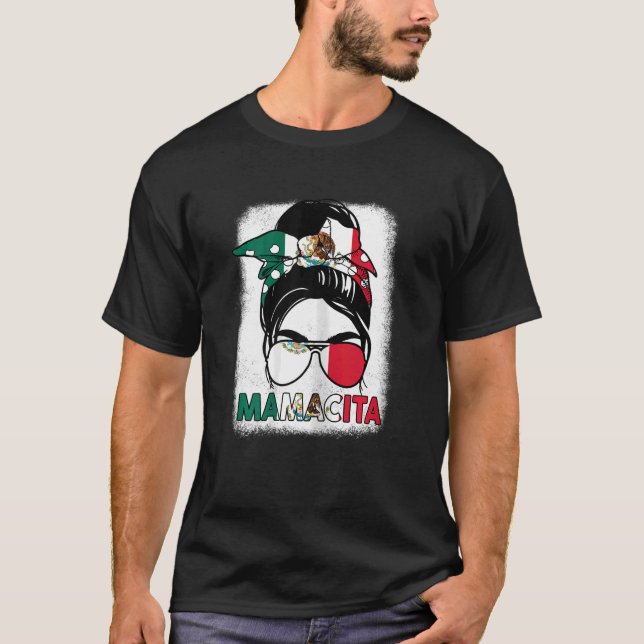 Camiseta Mulheres Mamacita México Orgulho do Dia da Indepen (Frente)