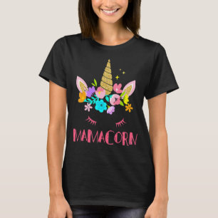 Camiseta Mulheres Mamacorn Unicorn Figurume Mãe Dia de as m