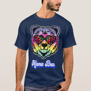 Camiseta Mulheres Mamãe Ursa Engraçada Mãe Mãe Mãe