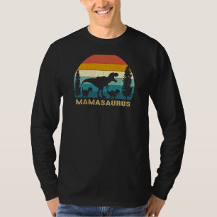 Camiseta Mulheres Mamassauro T Rex Mãe Vida Engraçada Dinos