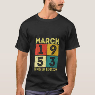 Camiseta Mulheres março de 1953 - 68º Aniversário do Retro
