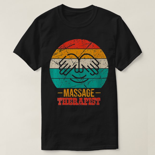 Camiseta Mulheres Massageiam Terapêutica Funny Massage Tera (Frente do Design)