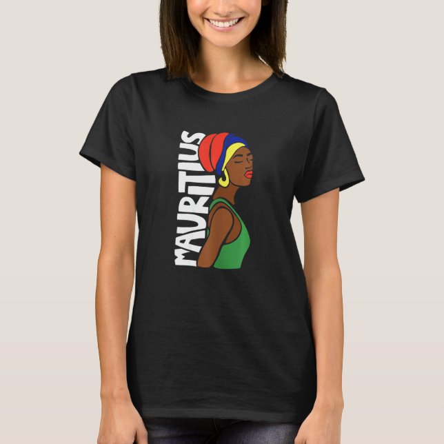 Camiseta Mulheres Maurícia Pavilhão Maurício Patrimônio Afr (Frente)