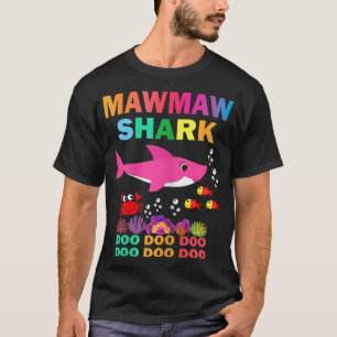 Camiseta Mulheres Mawmaw Shark Shirt Correspondente à Famíl