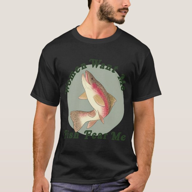 Camiseta Mulheres Me Querem, Peixes Me Temem (Frente)