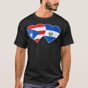 Camiseta Mulheres Meia-Porto-Riquenha Meia-Salvadoriana Fla