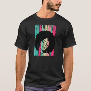 Camiseta Mulheres Melanin Womens Blak Princess Black Pride