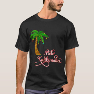Camiseta Mulheres Mele Kalikimaka Natal Havaiano