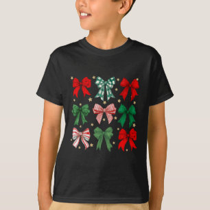 Camiseta Mulheres Meninas Coquetes de Natal Correspondendo