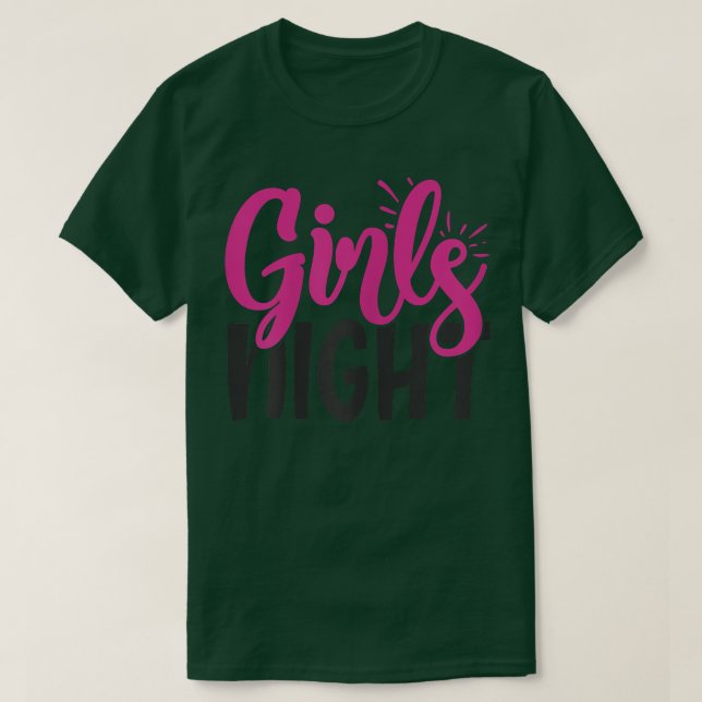 Camiseta Mulheres Meninas Noite Desmoronando Festa BFF Corr (Frente do Design)