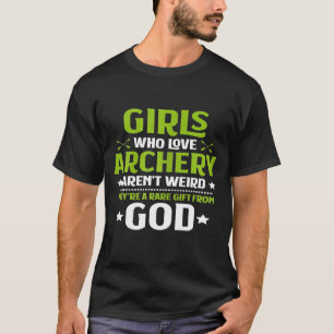 Camiseta Mulheres Meninas Que Adoram Archery Archery