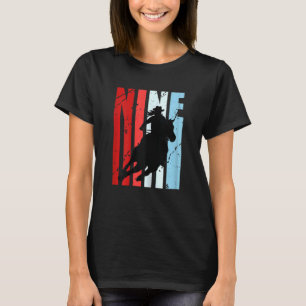Camiseta Mulheres Meninas Rodeio 9º Aniversário da Corrida