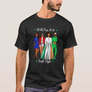 Camiseta Mulheres Meninas Viagem Férias Irlandesas Mulher N