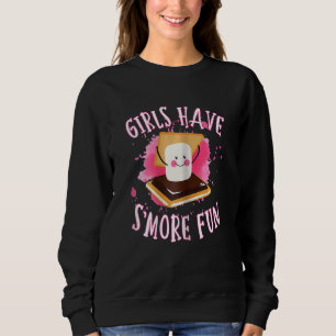 Camiseta Mulheres Menores Acampando Meninas Têm Um Campista