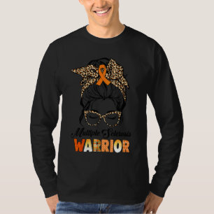 Camiseta Mulheres Mensageiras Leopard Esclerose Múltipla Aw
