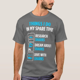 Camiseta Mulheres mergulhando com Excelente de tubarões VNe
