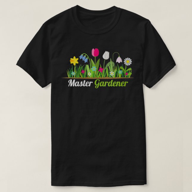 Camiseta Mulheres Mestre Gardener I Landscaper Horticultura (Frente do Design)