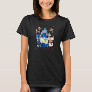 Camiseta Mulheres Metade Americanas Metade Nicaraguenses Mu