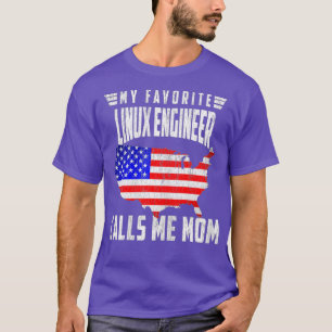 Camiseta Mulheres Meu Engenheiro Linu Favorito Me Chama Mãe