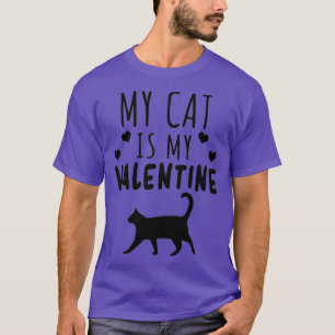 Camiseta Mulheres Meu Gato É Meu Namorados Kitten Lover Hea