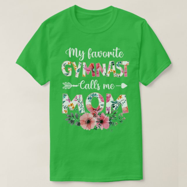Camiseta Mulheres Meu Ginasta Favorito Me Chama De Ginástic (Frente do Design)