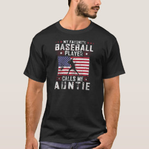 Camiseta Mulheres Meu Jogador De Beisebol Favorito Me Chama
