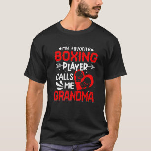 Camiseta Mulheres Meu Jogador De Boxas Favorito Me Chama De