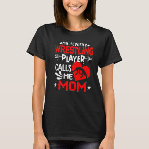 Camiseta Mulheres Meu Jogador de Luta Favorito Me Liga Mãe