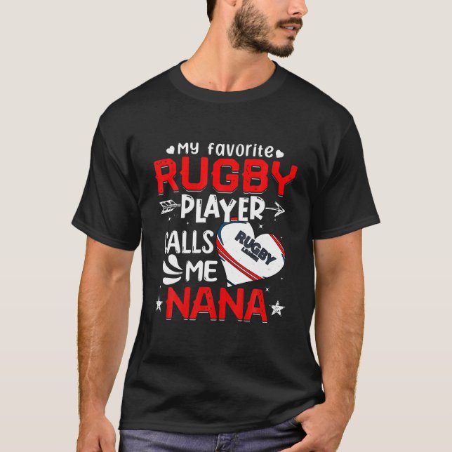 Camiseta Mulheres Meu Jogador De Rugby Favorito Me Chama De (Frente)
