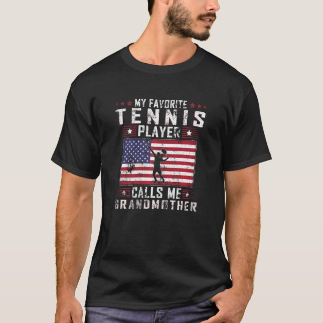 Camiseta Mulheres Meu Jogador de Tênis favorito me chama de (Frente)