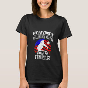 Camiseta Mulheres Meu Jogador De Voleibol Favorito Me Chama