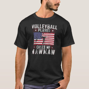 Camiseta Mulheres Meu Jogador De Voleibol Favorito Me Chama