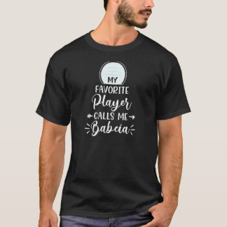 Camiseta Mulheres Meu Jogador Favorito Me Chama Babcia Golf