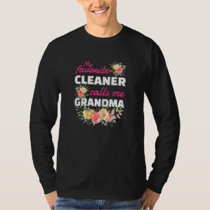 Camiseta Mulheres Meu Limpador Favorito Me Chama De Vovó