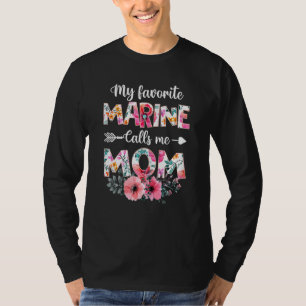 Camiseta Mulheres Meu Marinho Favorito Me Chama Mãe Mil Mar