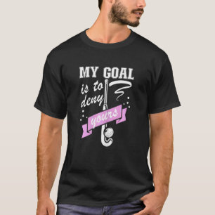 Camiseta Mulheres Meu Objetivo É Negar Seu Objetivo De Hóqu