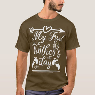 Camiseta Mulheres Meu Primeiro Anúncio de Gravidez no Dia d