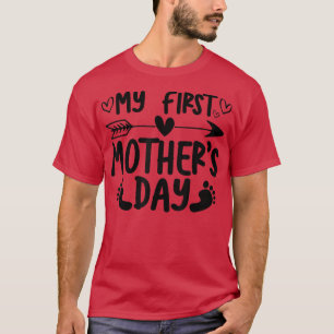 Camiseta Mulheres Meu Primeiro Anúncio de Gravidez no Dia d
