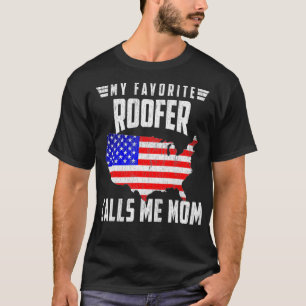Camiseta Mulheres Meu Roofer Favorito Me Chama Mãe Améric
