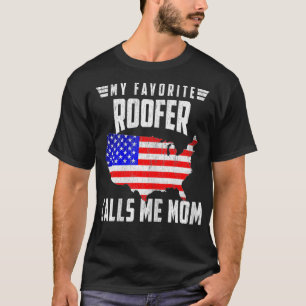 Camiseta Mulheres Meu Roofer Favorito Me Chama Mãe Améric