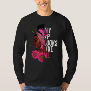 Camiseta Mulheres Meu VP Se Parece Comigo Afro-Americana Pr
