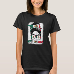 Camiseta Mulheres Mexicanas Bandeira Herança Hispânica Mês