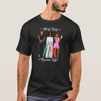 Camiseta Mulheres Mexicanas Beleza Preta no Cabeleireiro Mé