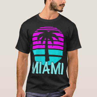 Camiseta Mulheres Miami Art Deco VNeck