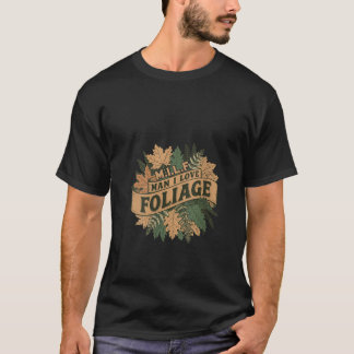 Camiseta Mulheres MILF Homem Eu Adoro Folhagem O outono Dei